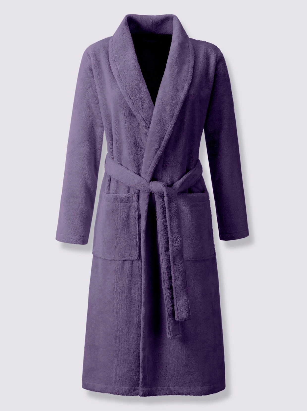 Plantier Bademantel In Lila – Bild 3