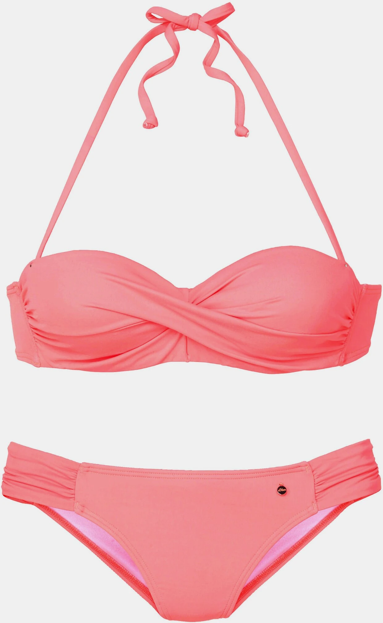 S.Oliver Bügel-Bandeau-Bikini In Apricot-neon – Bild 2
