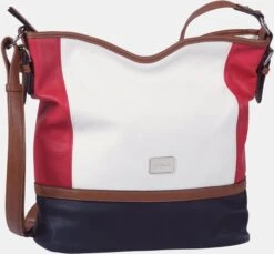 TOM TAILOR Umhängetasche In Marine-weiß-rot