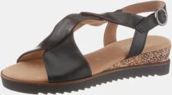 Gabor Riemchensandale In Schwarz