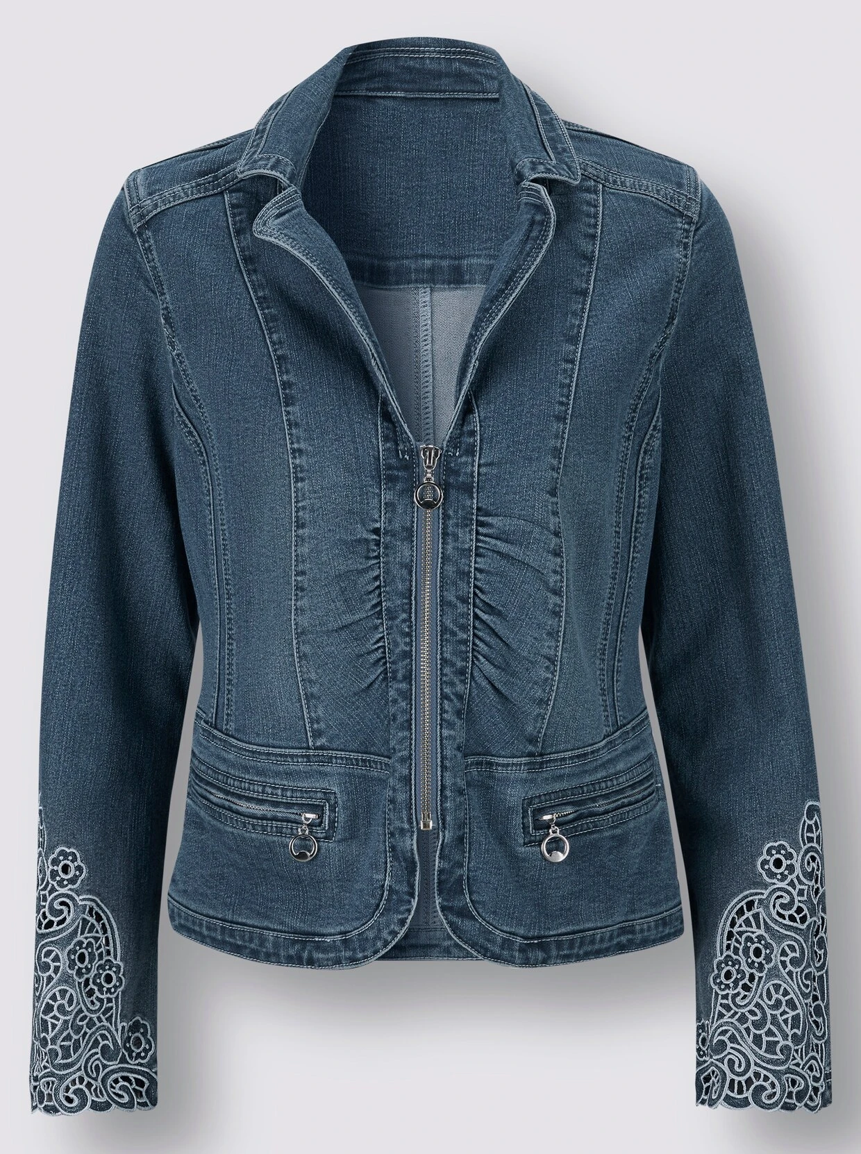 Jeans-Jacke In Blue-bleached – Bild 4