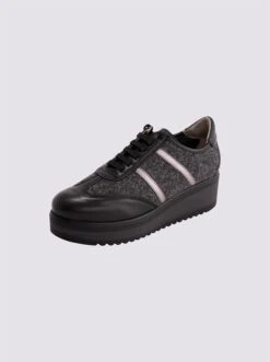 Heine Sneaker In Anthra-schwarz