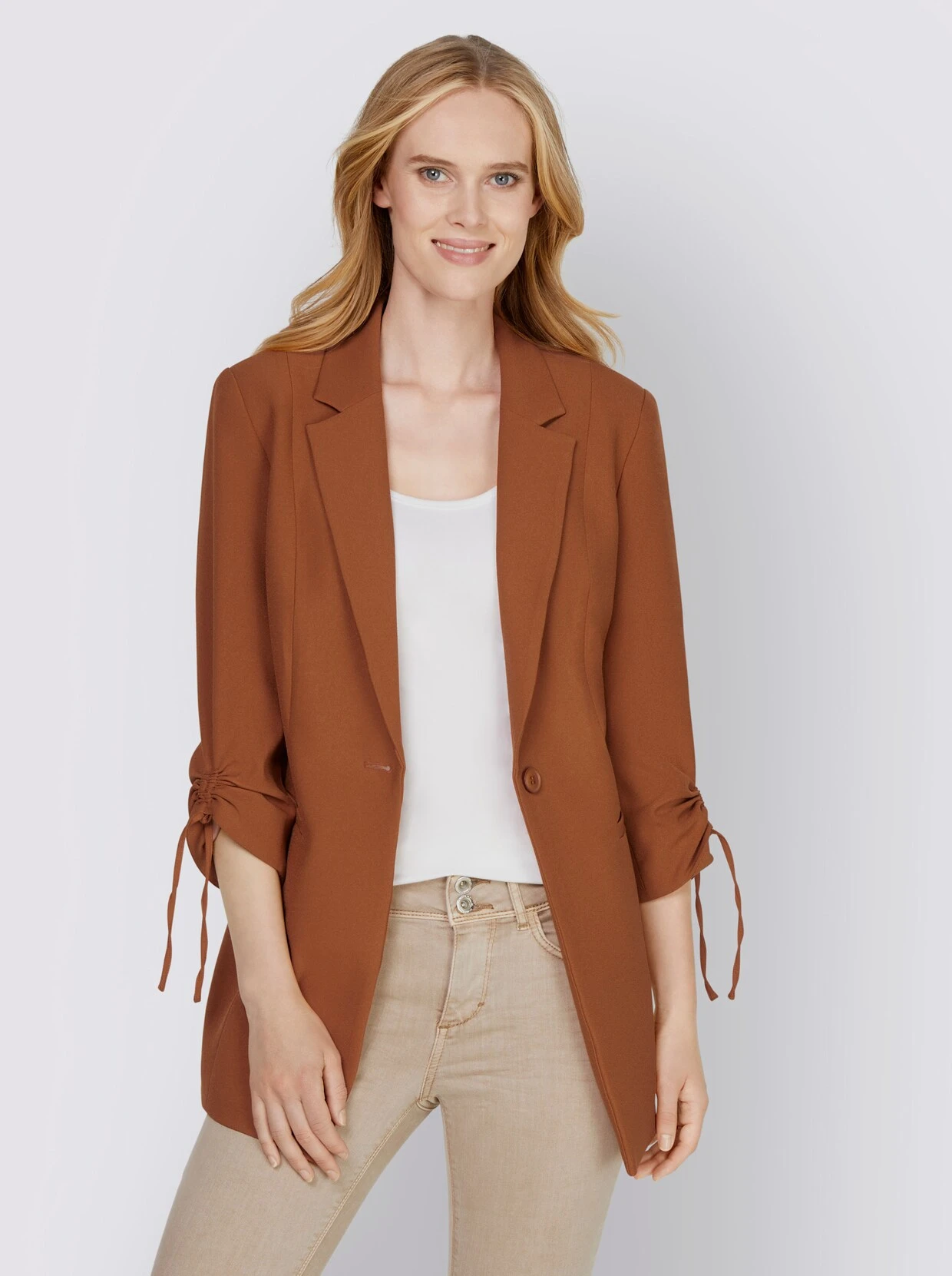Heine Blazer In Cognac – Bild 2