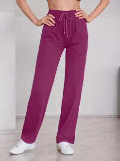 Catamaran Sports Freizeithose In Schwarz + Malve