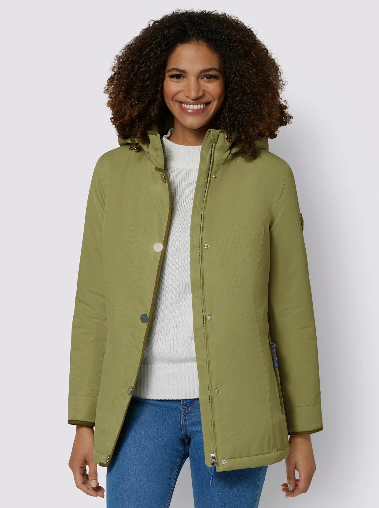 Jacke In Schilf-oliv – Bild 2