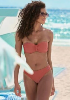 S.Oliver Bügel-Bandeau-Bikini In Rostrot