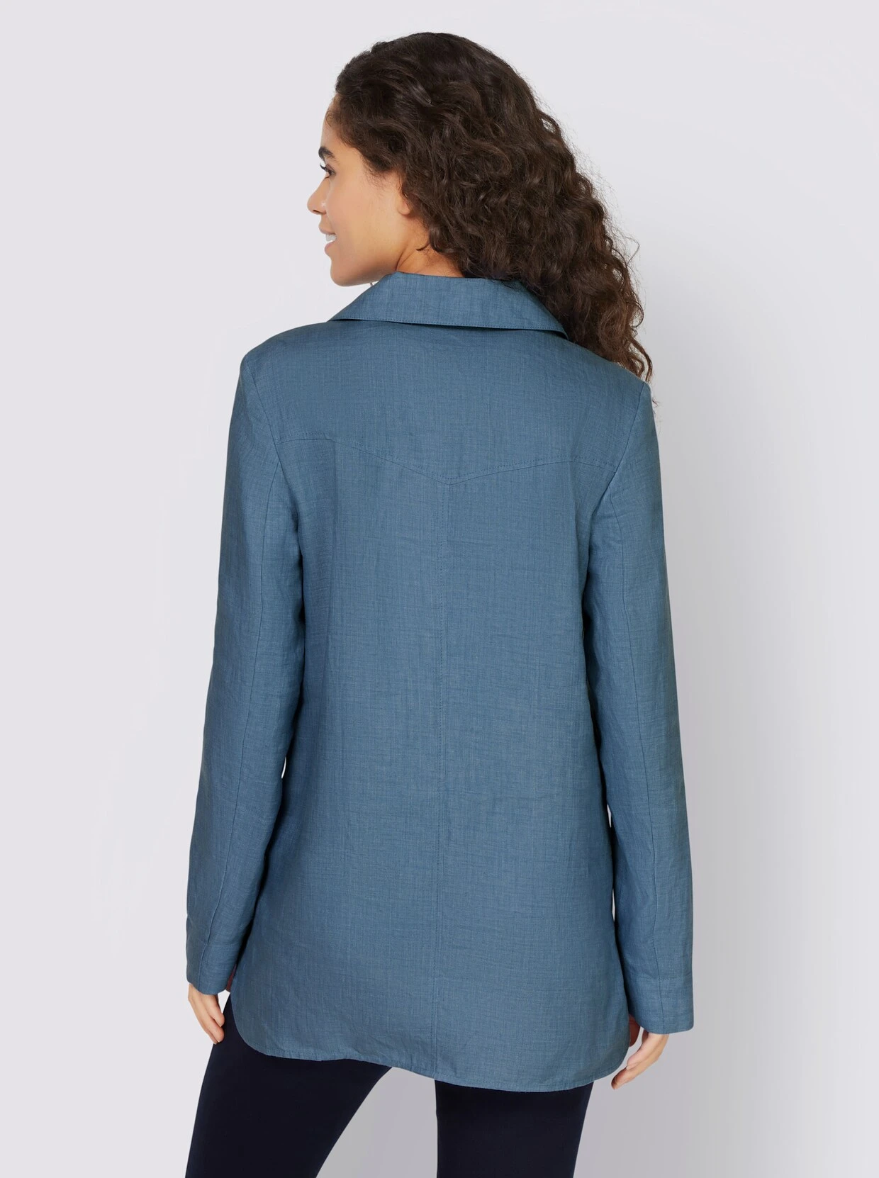 Heine Jacke In Mittelblau – Bild 3