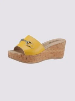 Heine Pantolette In Gelb