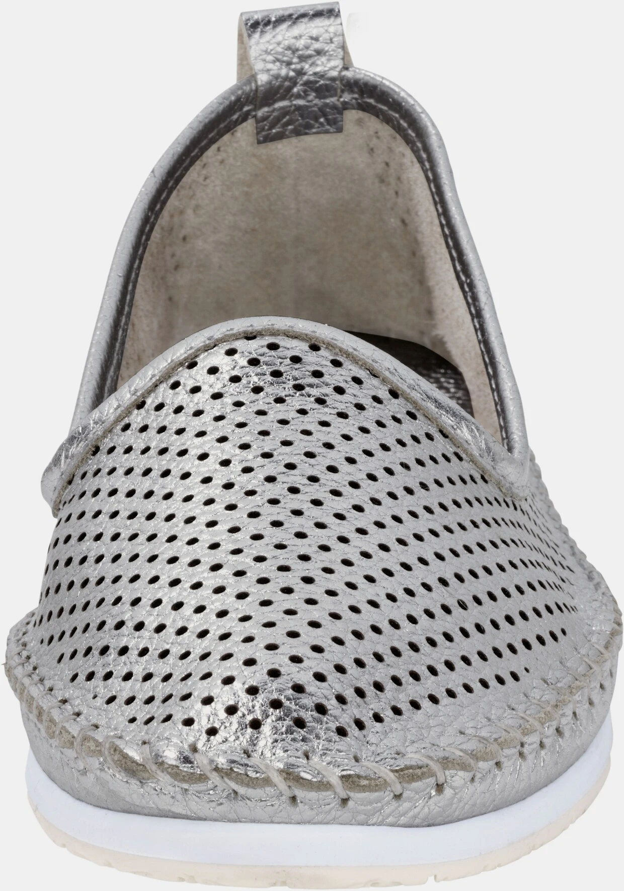 Andrea Conti Slipper In Silberfarben – Bild 2