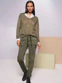 Heine Hose In Khaki
