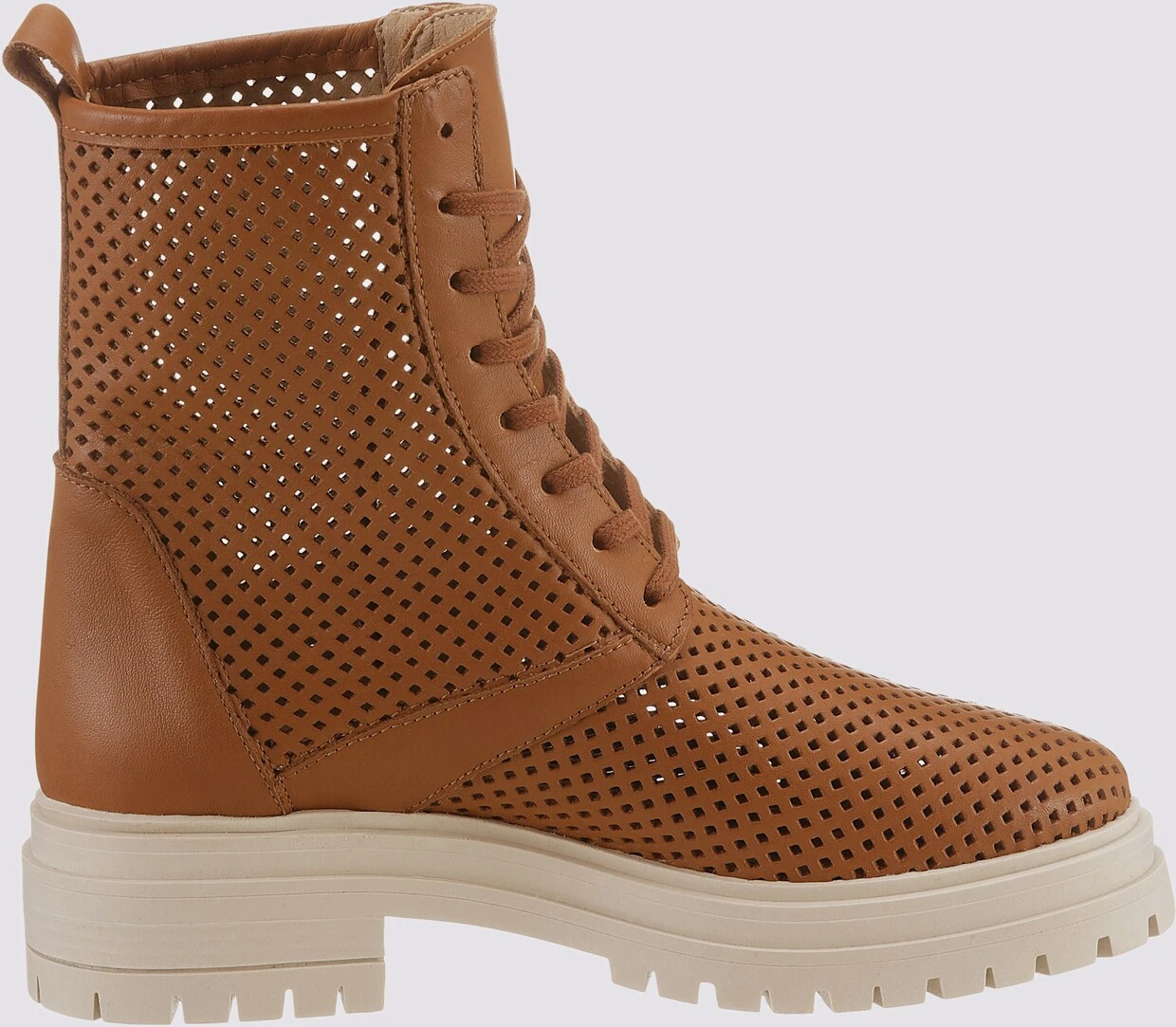 Heine Schnürstiefelette In Cognac – Bild 3