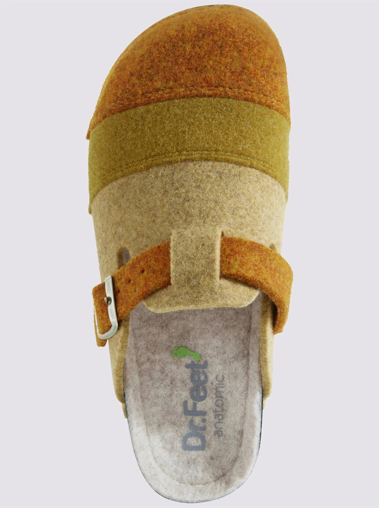 Dr. Feet Hausschuh In Gelb-gestreift – Bild 5