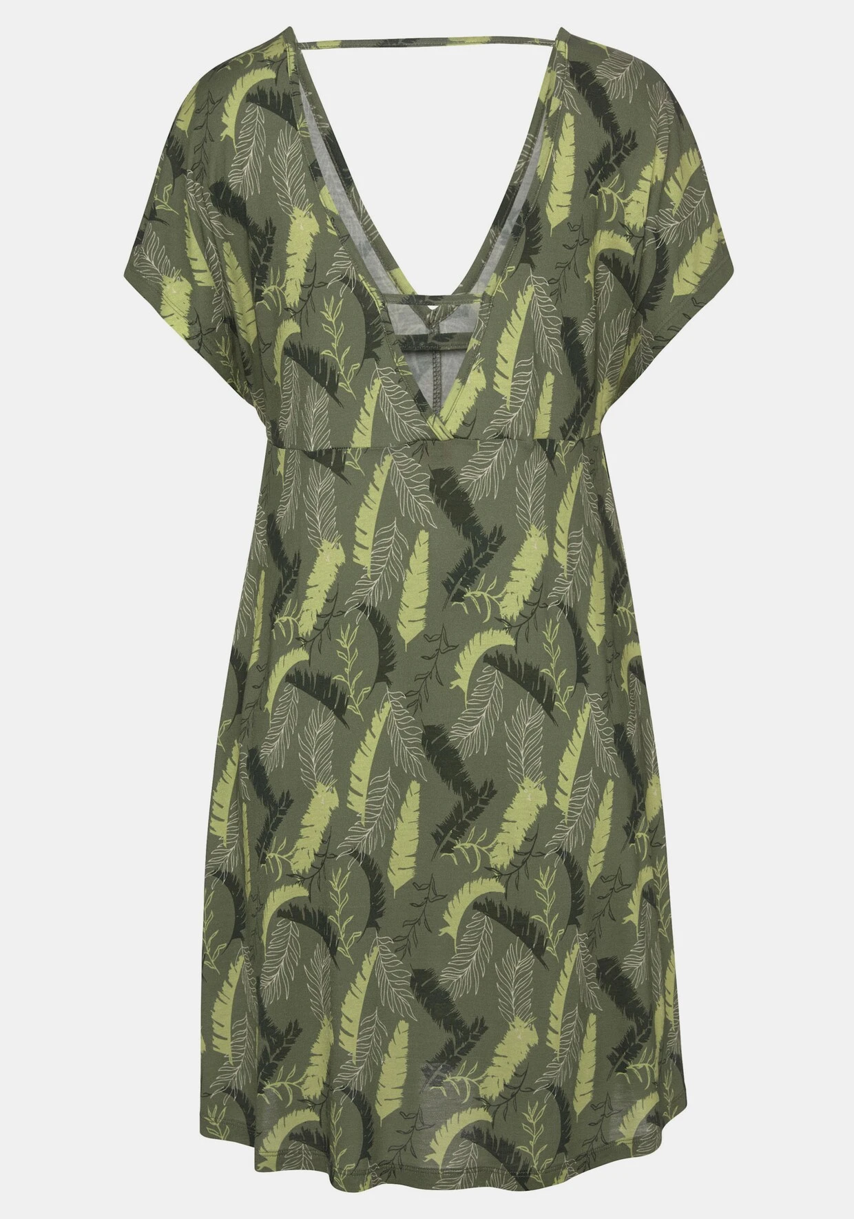 S.Oliver Jerseykleid In Khaki-limone Bedruckt – Bild 4