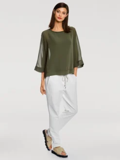 Heine Blusenshirt In Oliv