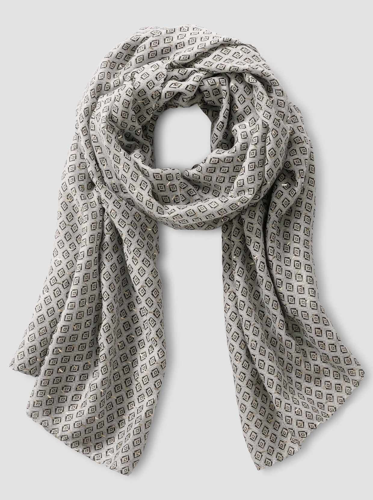 Heine Schal In Silbergrau