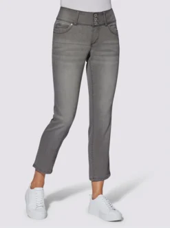 7/8-Jeans In Grey-denim