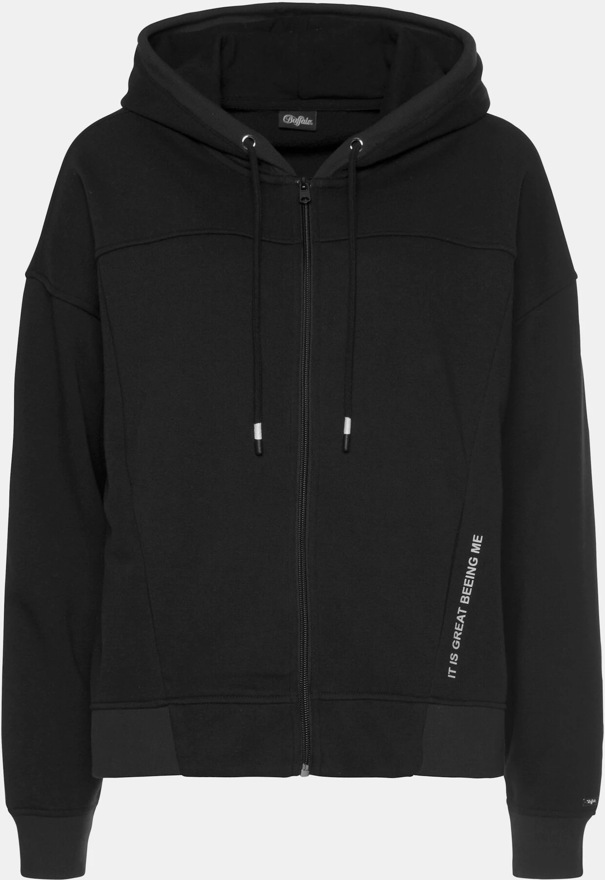 Buffalo Kapuzensweatjacke In Schwarz