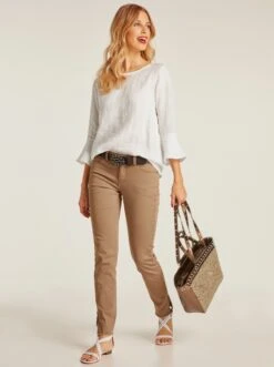 Heine Bluse In Offwhite