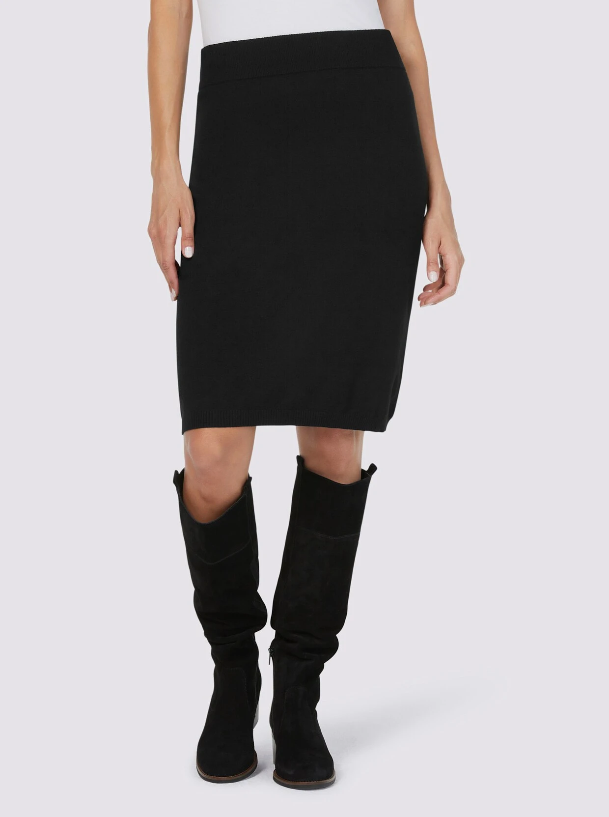 Heine Strickrock In Schwarz