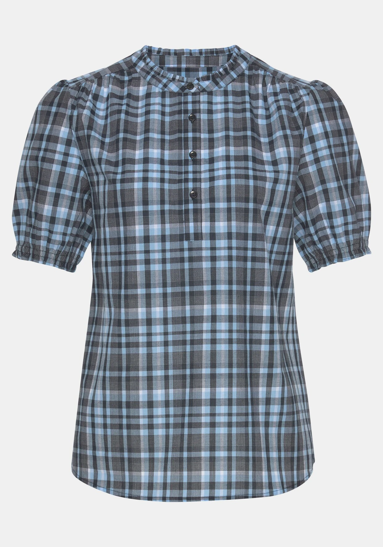 Vivance Karobluse In Blau-kariert – Bild 3