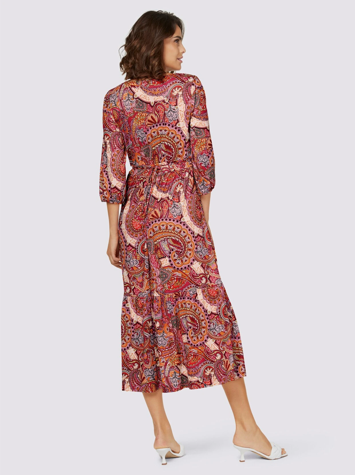 Heine Jersey-Kleid In Erdbeere-mandarine-bedruckt – Bild 3