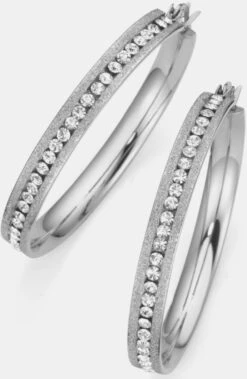 Firetti Paar Creolen In Edelstahlfarben