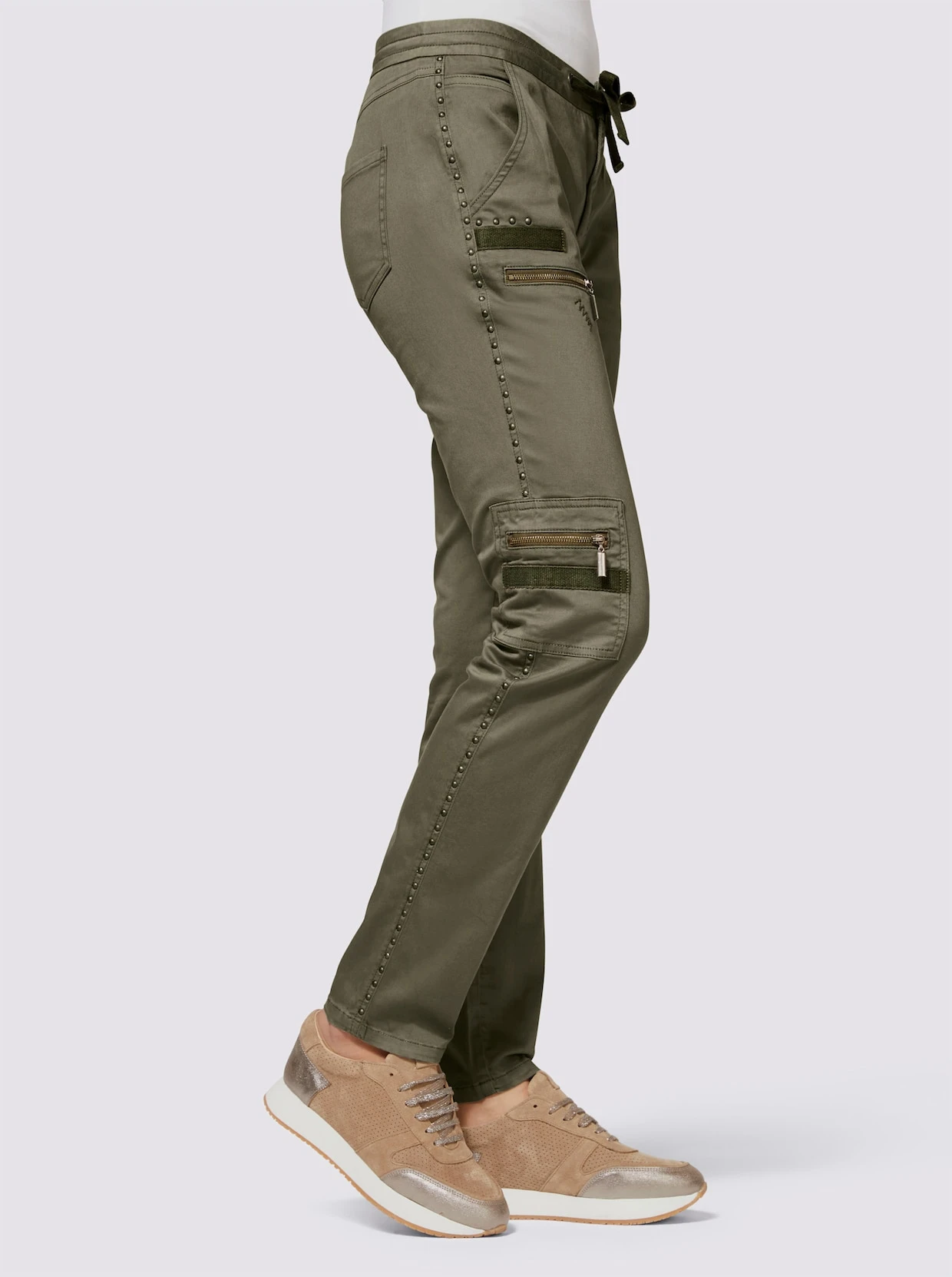 Heine Hose In Khaki – Bild 4