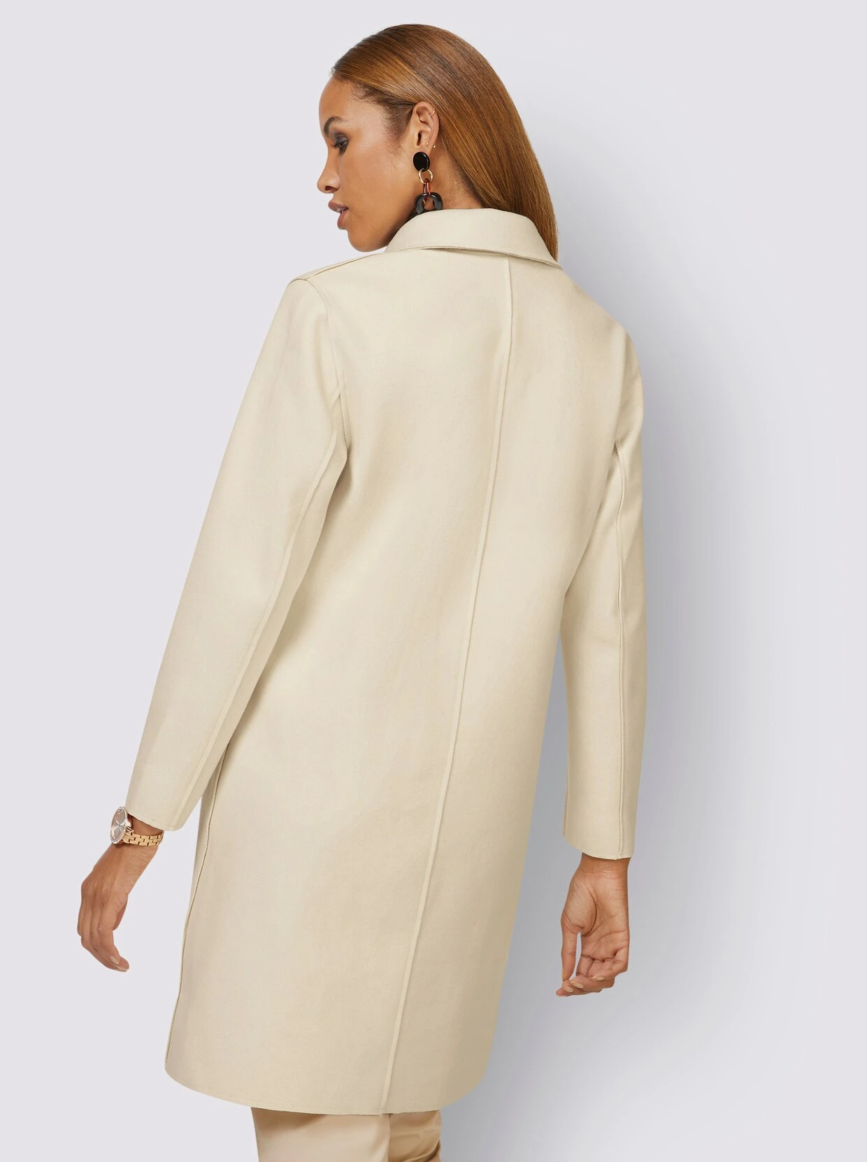 Mantel In Champagner-meliert – Bild 3