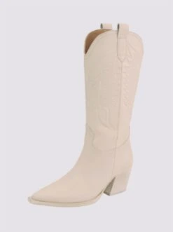 Heine Stiefel In Ecru