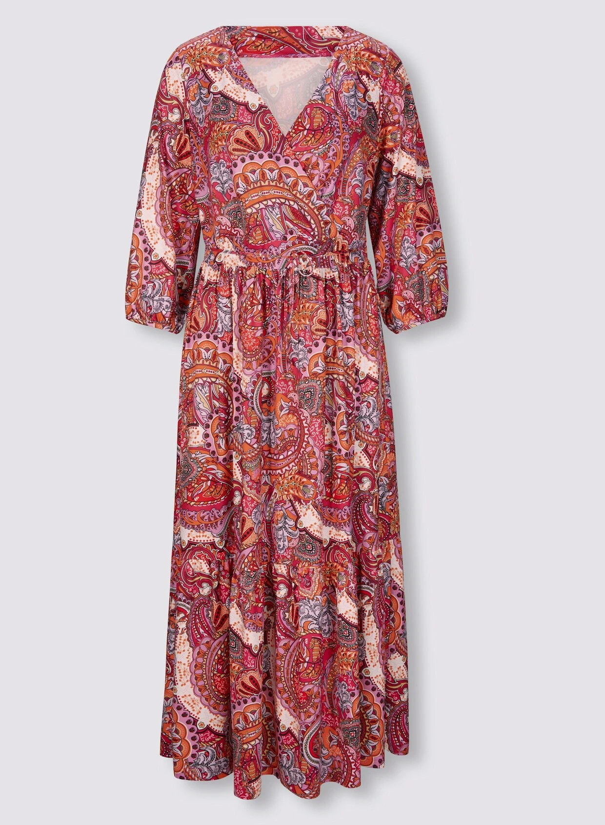 Heine Jersey-Kleid In Erdbeere-mandarine-bedruckt – Bild 4