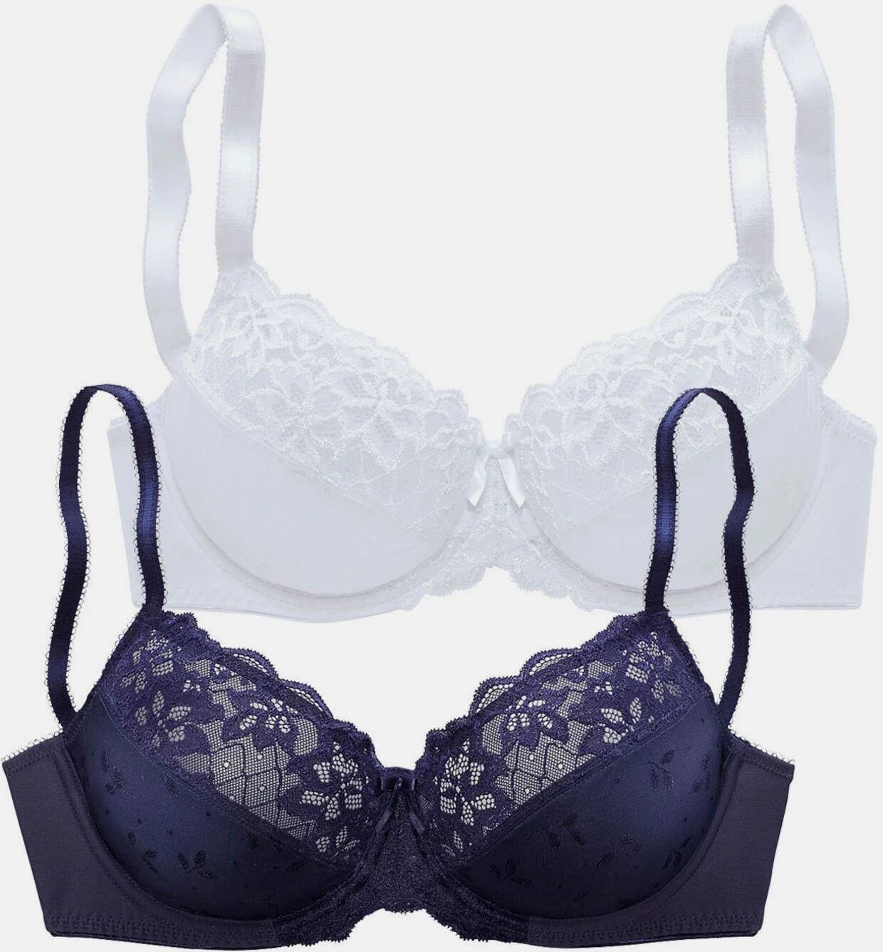 Petite Fleur Bügel-BH In Marine+weiß – Bild 4