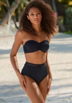 S.Oliver Bügel-Bandeau-Bikini-Top In Schwarz