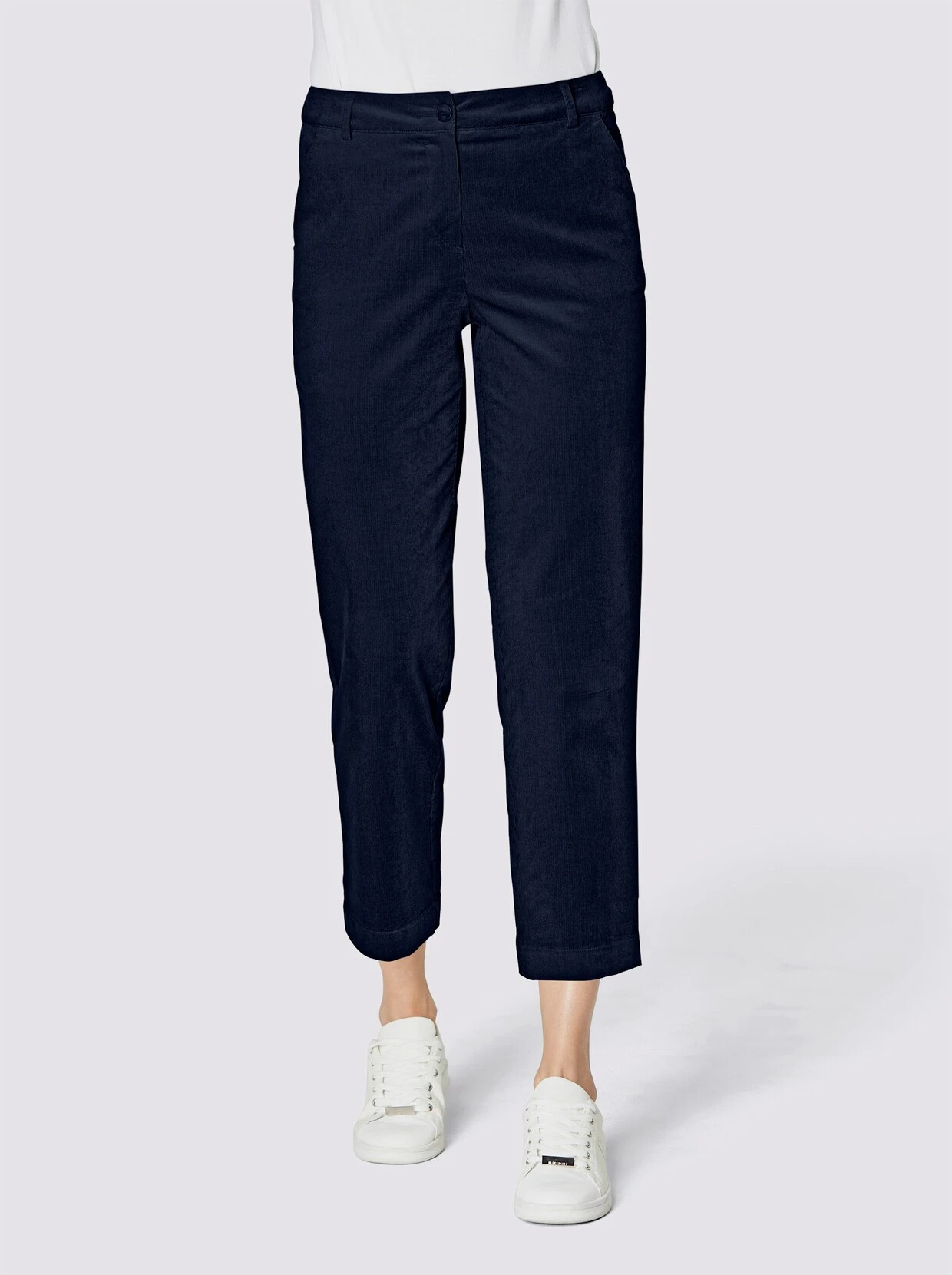 Stehmann Comfort Line Baumwoll-Modal-Cordhose In Marine – Bild 2