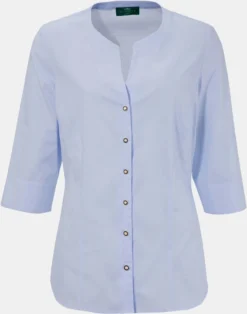 Gloriette Trachtenbluse In Blau