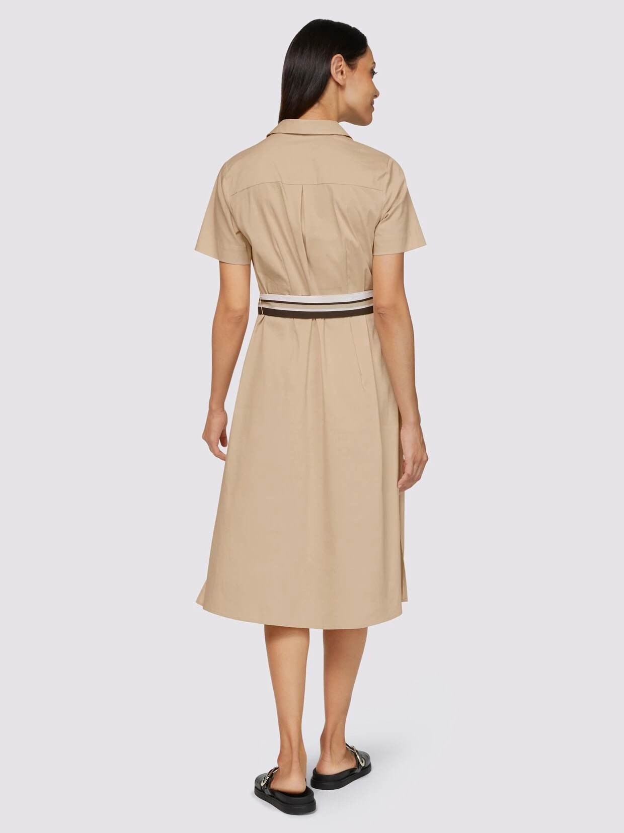 Heine Hemdblusenkleid In Beige – Bild 3