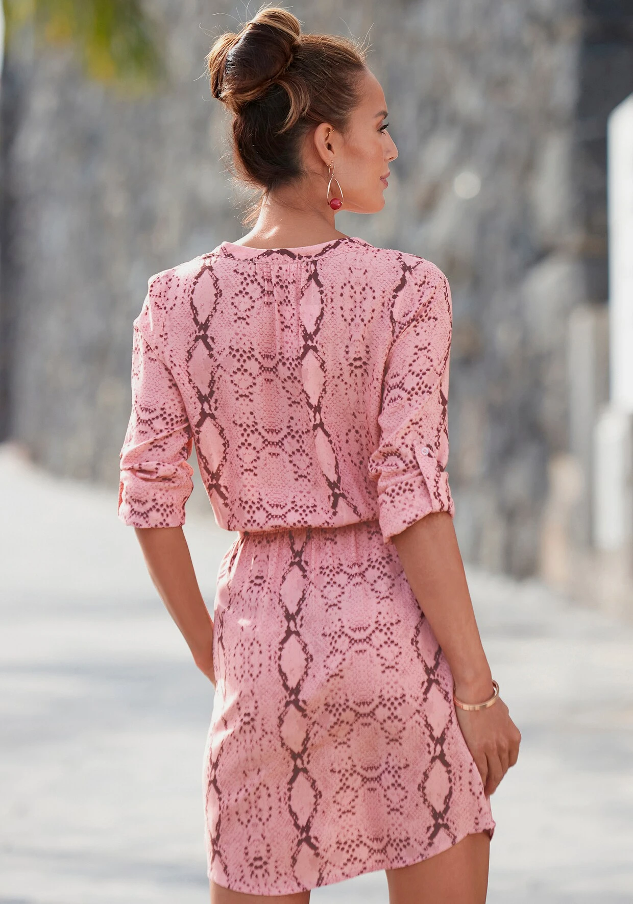 Buffalo Blusenkleid In Rose-bedruckt – Bild 2