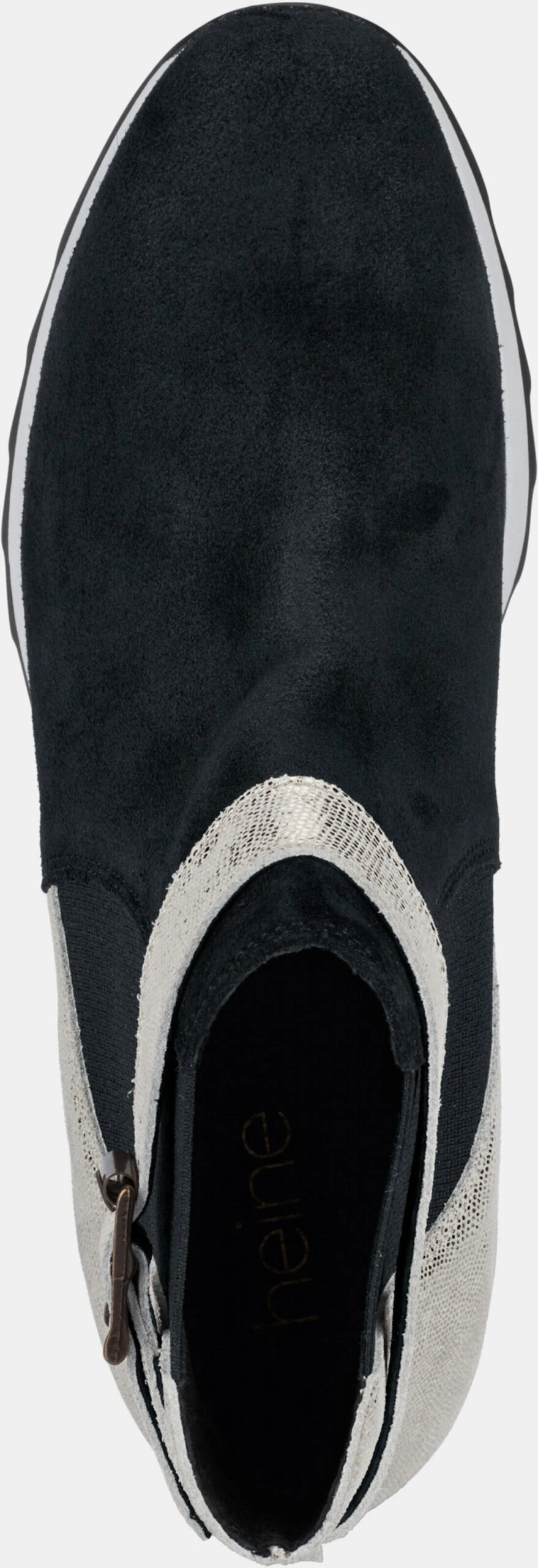 Heine Stiefelette In Schwarz-champagner – Bild 5