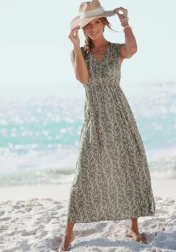 Buffalo Maxikleid In Khaki-sand