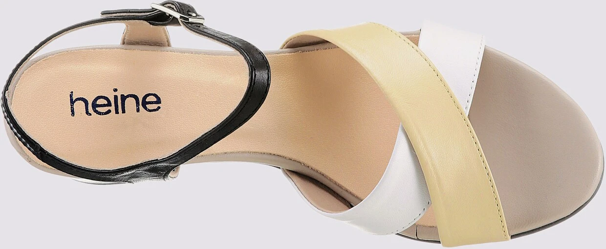 Heine Sandalette In Schwarz-beige – Bild 5
