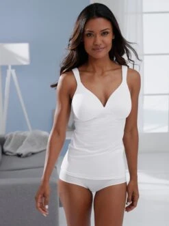 Naturana BH-Hemd Ohne Bügel In Weiß