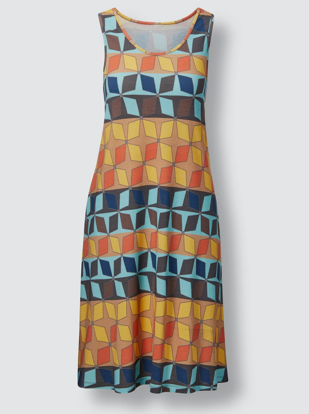 Feel Good Sommerkleid In Terra-gemustert – Bild 4