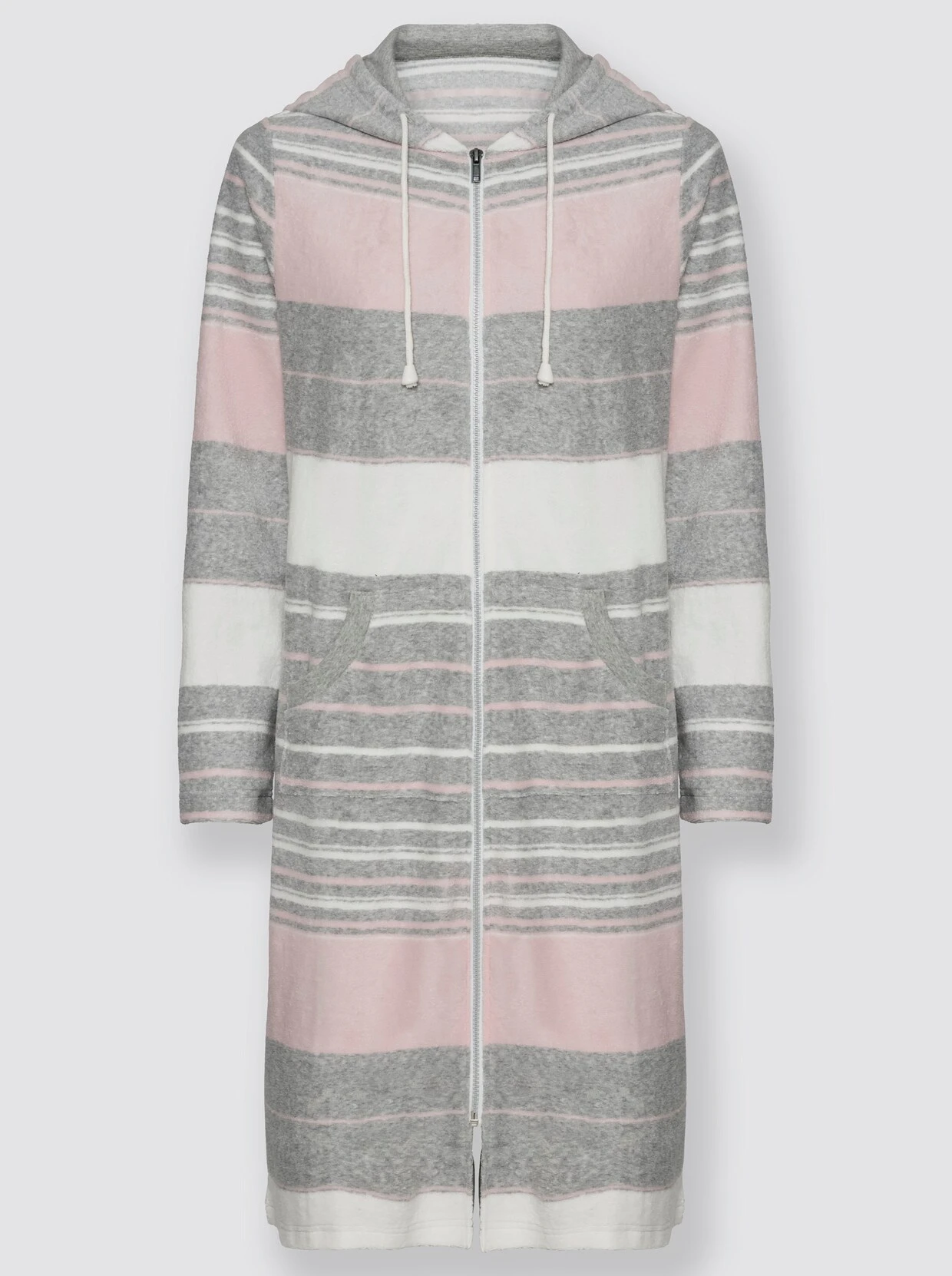 Feel Good Bademantel In Rosé-geringelt – Bild 4