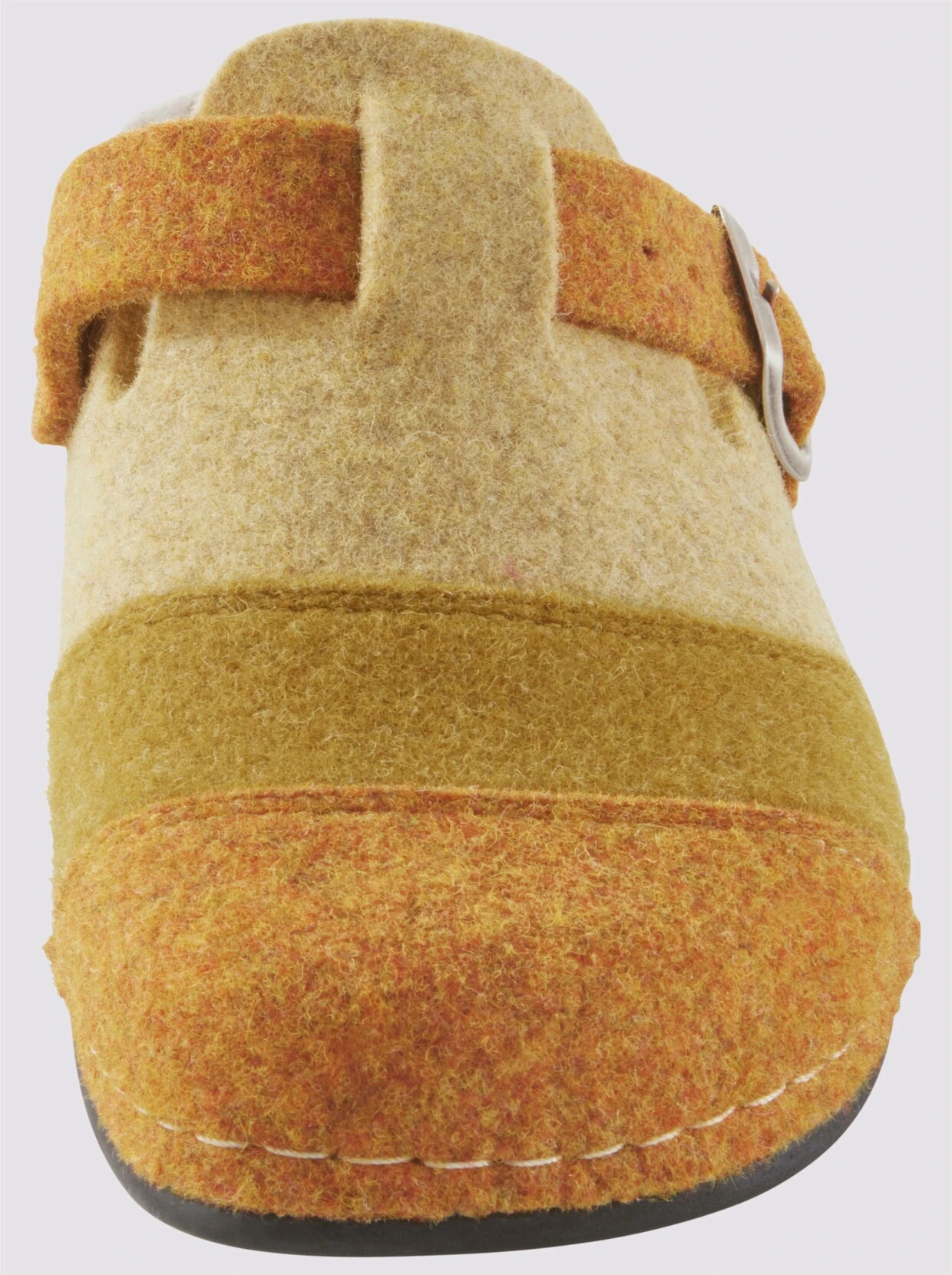 Dr. Feet Hausschuh In Gelb-gestreift – Bild 2