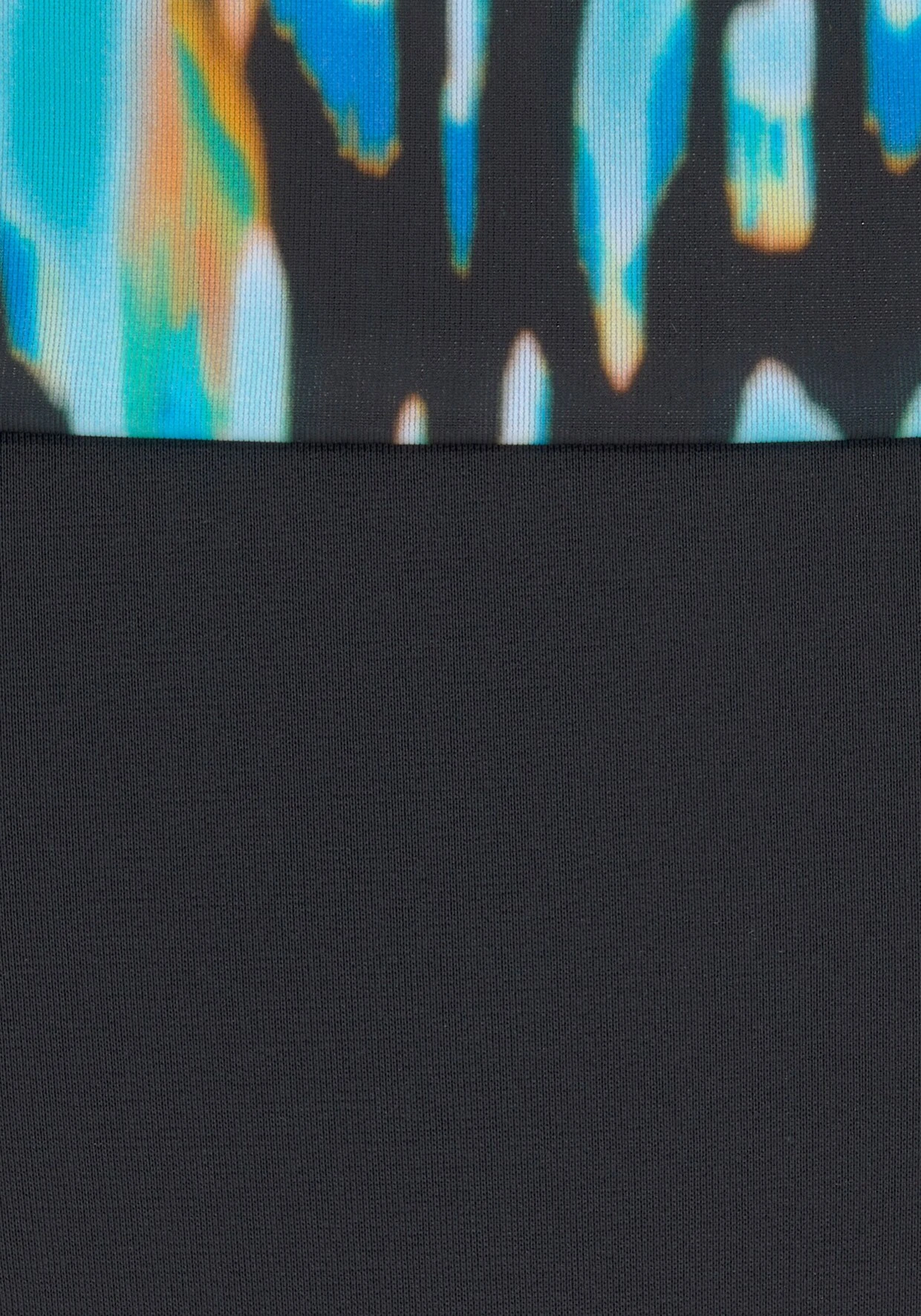 Petite Fleur Triangel-Bikini In Türkis-schwarz-bedruckt – Bild 4