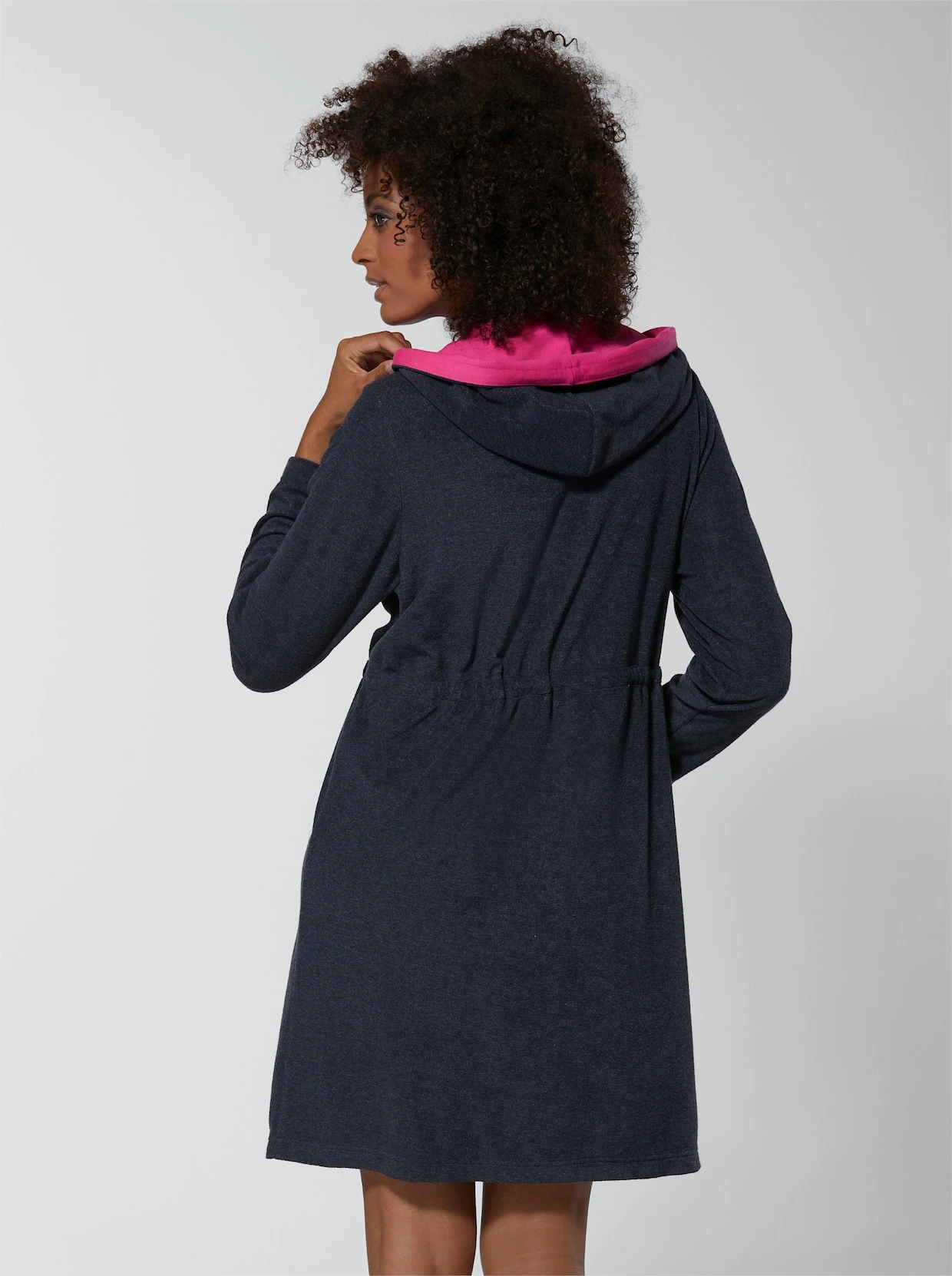 Feel Good Bademantel In Blau-meliert – Bild 3