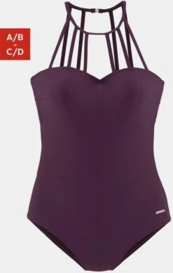 Bruno Banani Badeanzug In Bordeaux