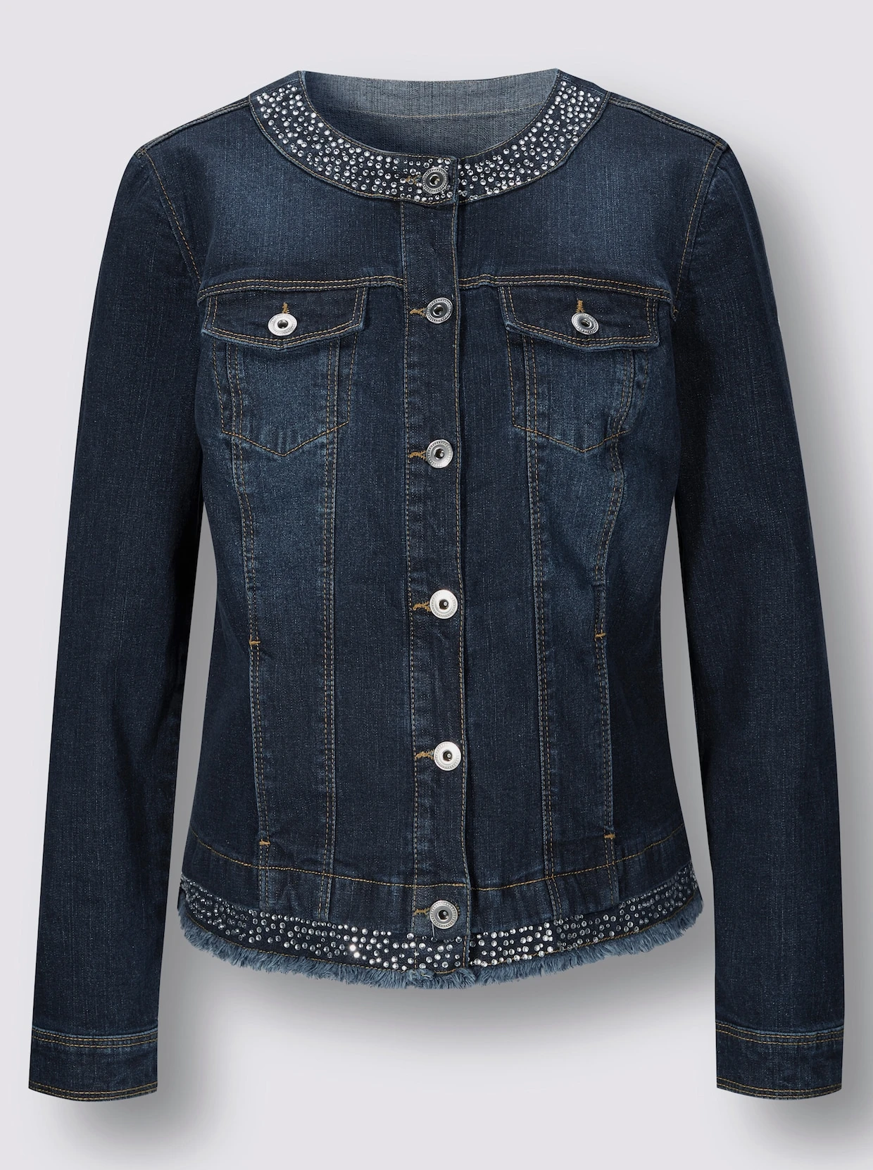 Jeans-Blazer In Dark Blue – Bild 4