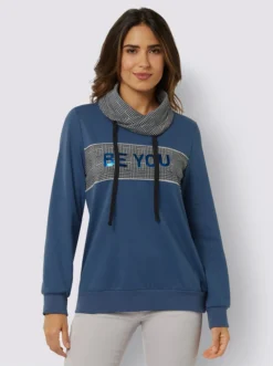 Rollkragenshirt In Jeansblau