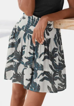 S.Oliver Crinklerock In Sand-schwarz Bedruckt