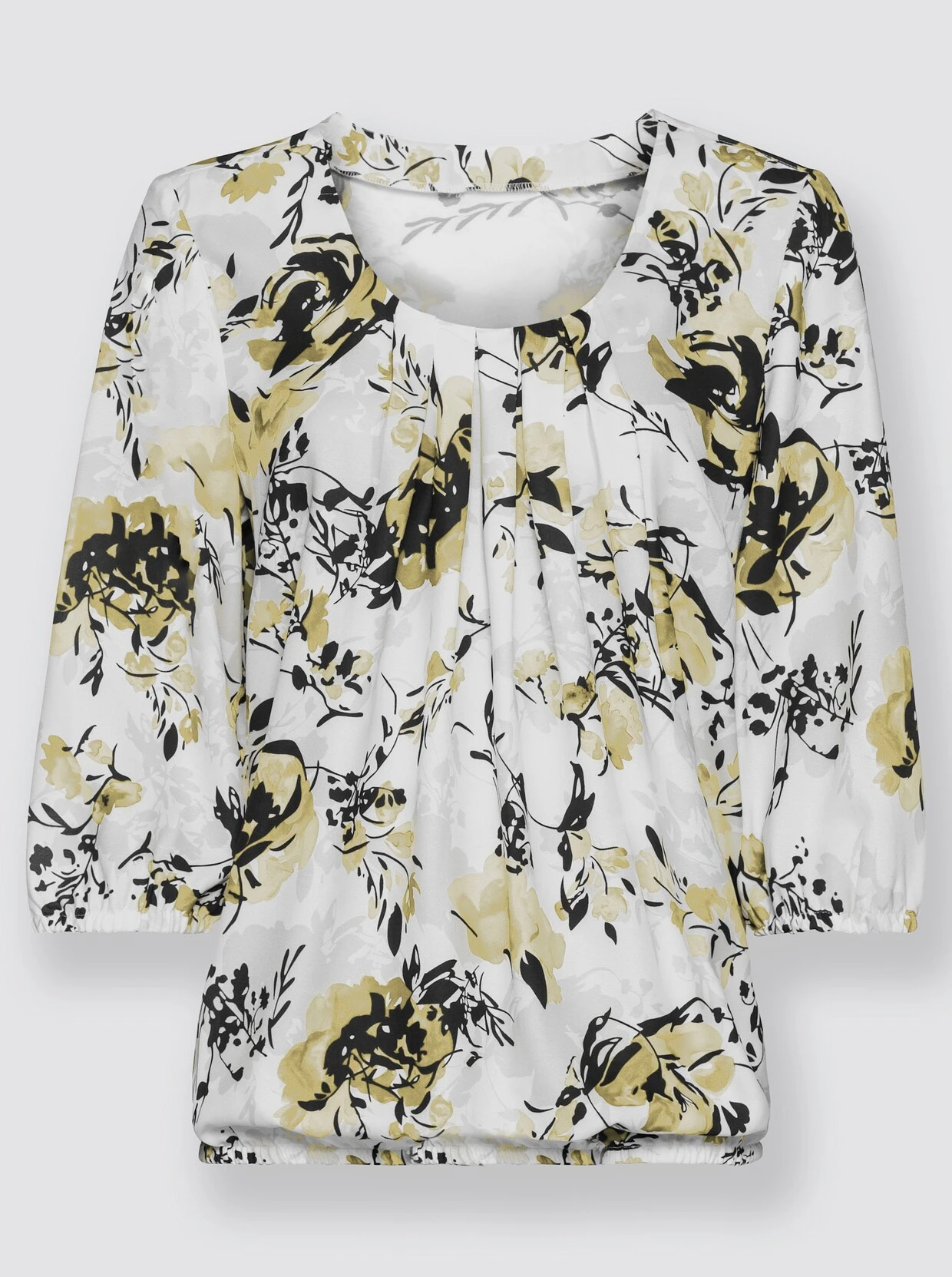 Schlupfbluse In Zitrone-bedruckt – Bild 3
